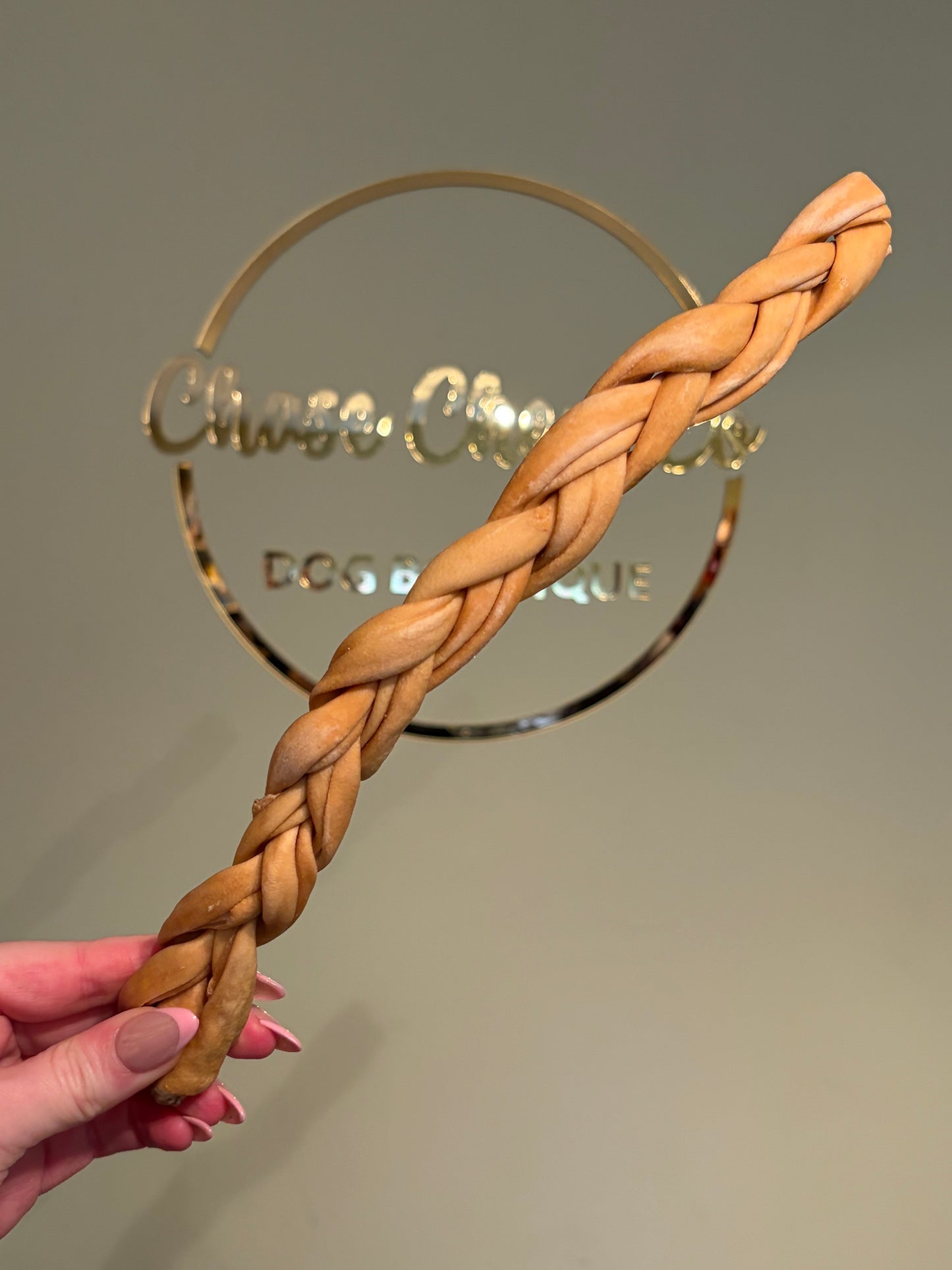 Long Lamb Skin Braid